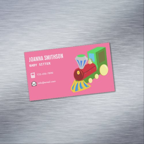 Babysitting Day Care Kindergarten Babysitter Business Card Magnet