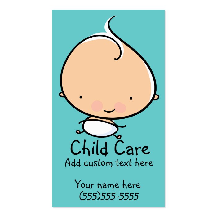 Babysitting or Child care custom business card | Zazzle