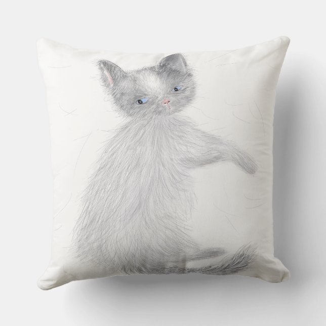 BabyThank you MOM & DAD-I am so cute- T  Throw Pillow (Back)