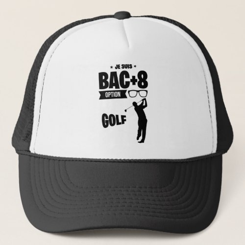 Bac8 Golf ide cadeau golfeur humour sport drle Trucker Hat