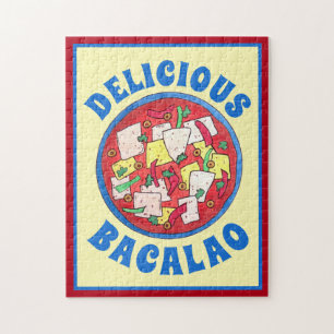 Bacalao Puerto Rican Cuisine Salted Cod Fish Stew Jigsaw Puzzle