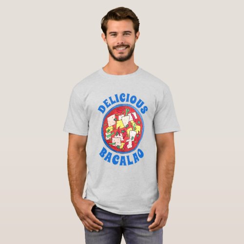 Bacalao Puerto Rican Cuisine Salted Cod Fish Stew T_Shirt