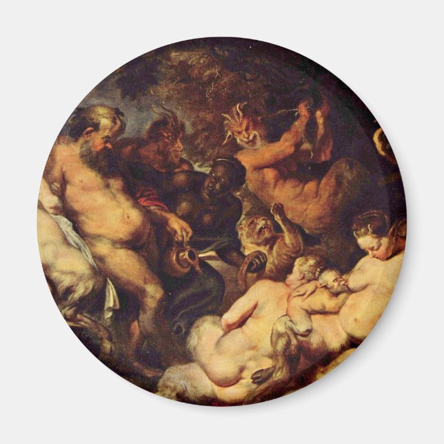 Bacchanal By Rubens Peter Paul (Best Quality) Magnet (Front)