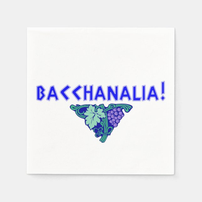 Bacchanalia! Napkins (Front)