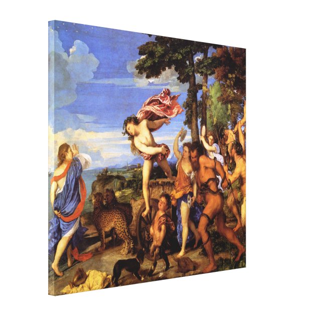 Bacchus And Ariadne By Titian Canvas Print | Zazzle.com