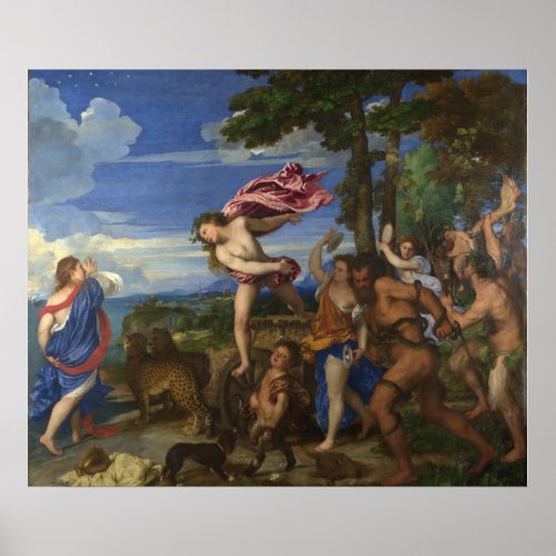Bacchus and Ariadne by Titian _ Poster