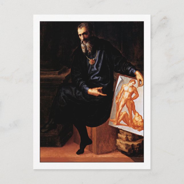 Baccio Bandinelli Self Portrait Postcard (Front)