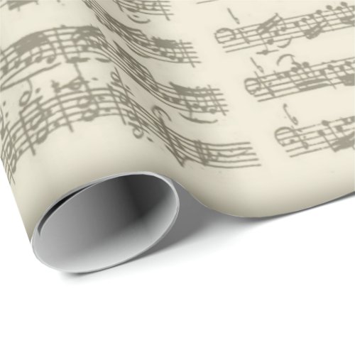 Bach 2nd Cello Suite Several Manuscript Pages Wrapping Paper