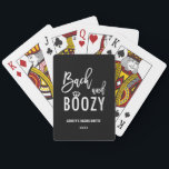 Bach and Boozy Bachelorette Bridal Party Favor Poker Cards<br><div class="desc">Bach and Boozy Bachelorette Bridal Party Favors</div>