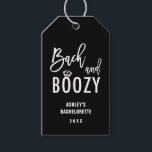 Bach and Boozy Bachelorette Party Favors Gift Tags<br><div class="desc">Bach and Boozy Bachelorette Party Favors</div>