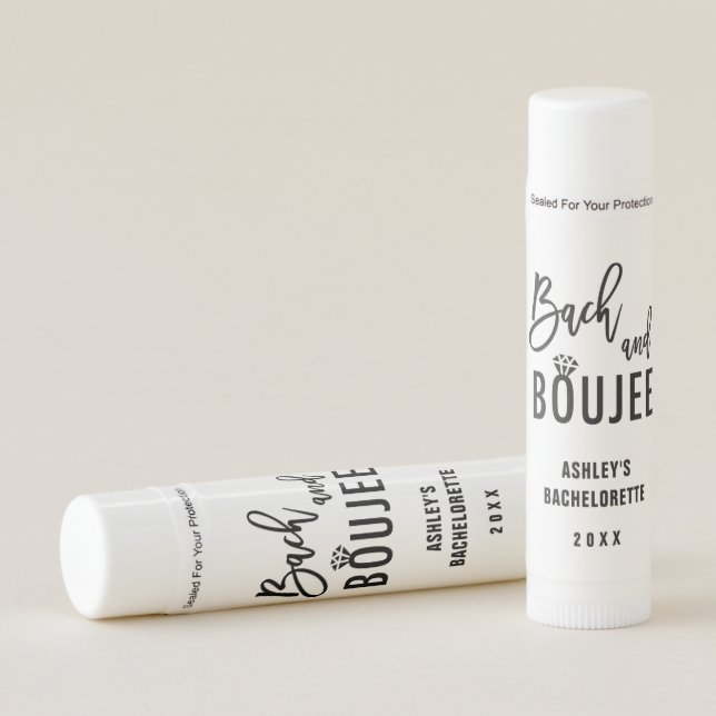 Bach and Boozy Bachelorette Party Favors Lip Balm (Front)