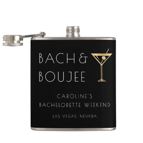 Bach and Boujee Bachelorette Party Flask