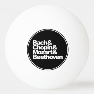 Bach and Chopin and Mozart and Beethoven Ping Pong Ball