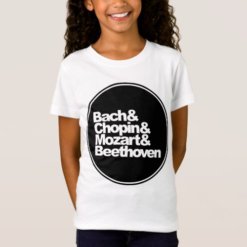 Bach and Chopin and Mozart and Beethoven T_Shirt