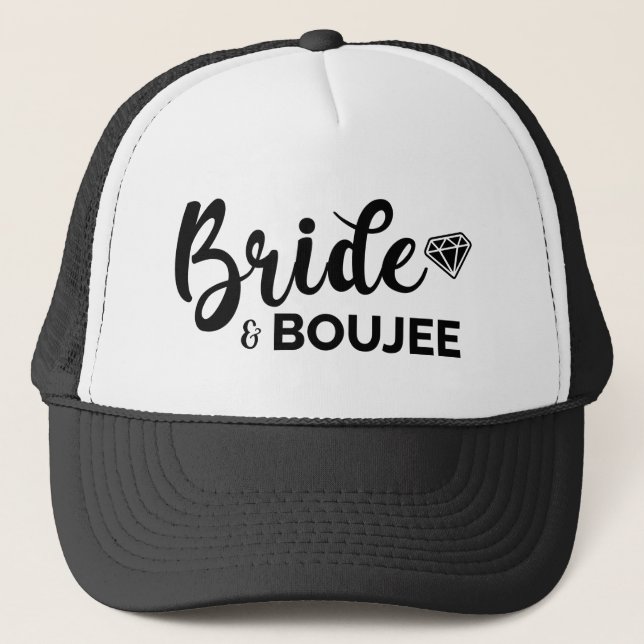 Bach & Boozy Trucker Hat for Bachelorette Party (Front)