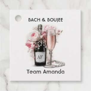 Bach & Boujee Personalized Team Bride Favor Tags