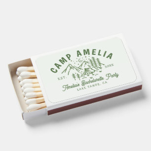 Bach Camp Adventure Bride Bachelorette Party Matchboxes