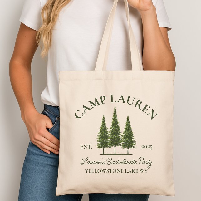Bach Camp Tote Bag, Custom Bachelorette Party Gift Bag (bach camp tote bag, bride camp tote, custom bachelorette gift, bachelorette party favor, bridal gift)