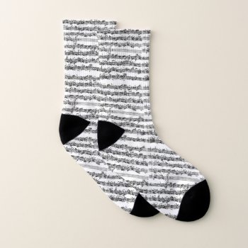 Bach Cello Suite Handwritten Excerpt Socks by missprinteditions at Zazzle