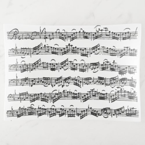 Bach Cello Suite Handwritten Excerpt Trinket Tray