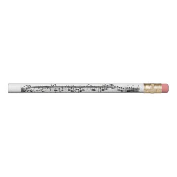 Bach Cello Suite Handwritten Prelude Excerpt Pencil by missprinteditions at Zazzle
