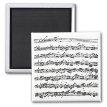 Bach Cello Suite Magnet by missprinteditions at Zazzle