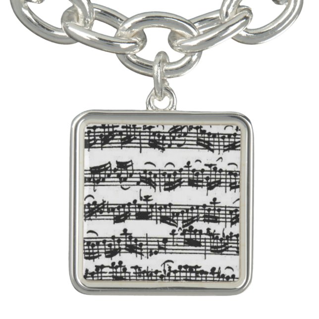Bach Cello Suite Music Manuscript Bracelet (Design)