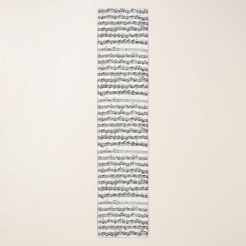 Bach Cello Suite Original Handwritten Excerpt Scarf by missprinteditions at Zazzle