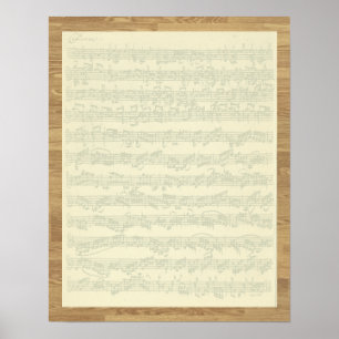 Bach Chaconne Poster