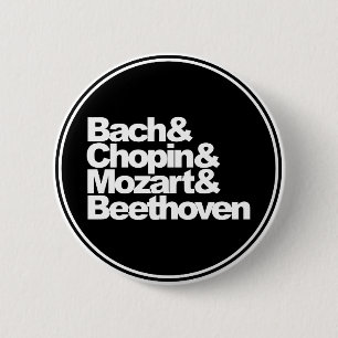 Bach, Chopin, Mozart and Beethoven Button