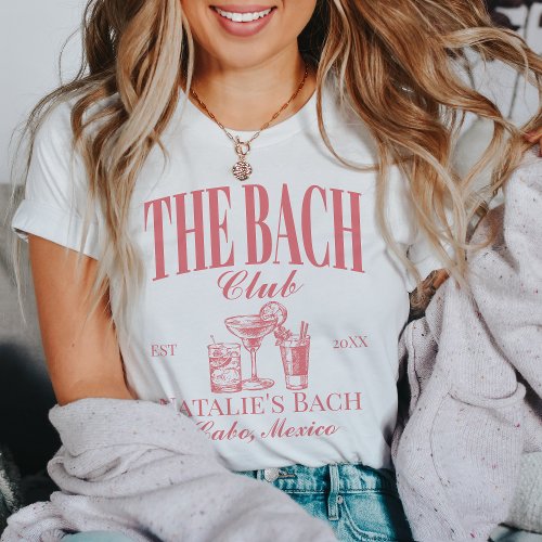 Bach Club Personalized Bachelorette Party Custom T_Shirt