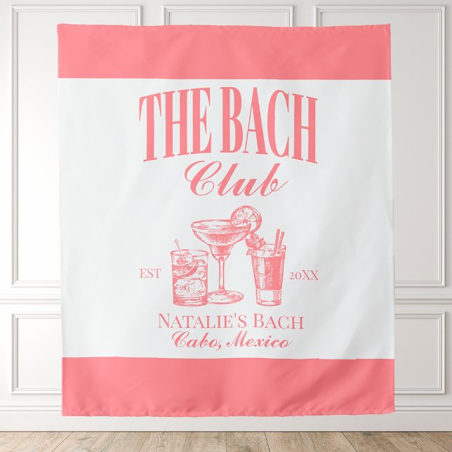 Bach Club Personalized Bachelorette Party Custom Tapestry (Creator Uploaded)