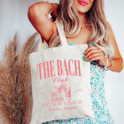 Bach Club Personalized Bachelorette Party Custom Tote Bag