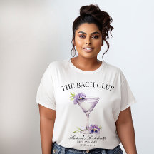 Bach Club Purple Cocktail Girls Trip Customizable