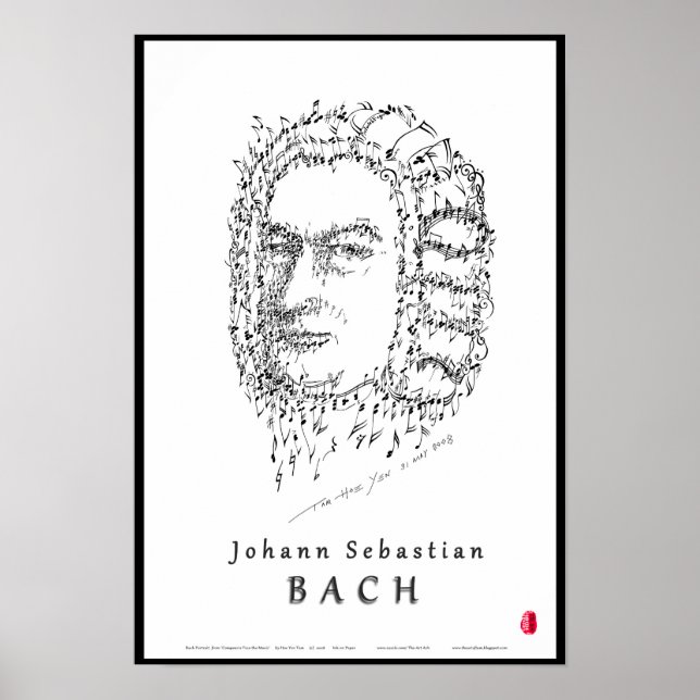 Bach Face the Music Poster (Front)