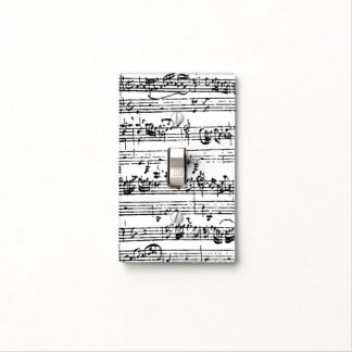 Bach manuscript light switch cover