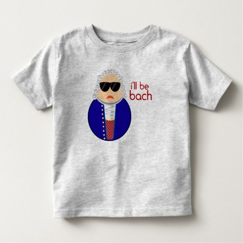 Bach Music Composer Kids Gift Toddler T_shirt