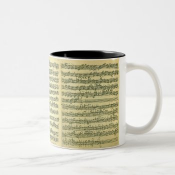 Bach Partita Two-tone Coffee Mug by missprinteditions at Zazzle