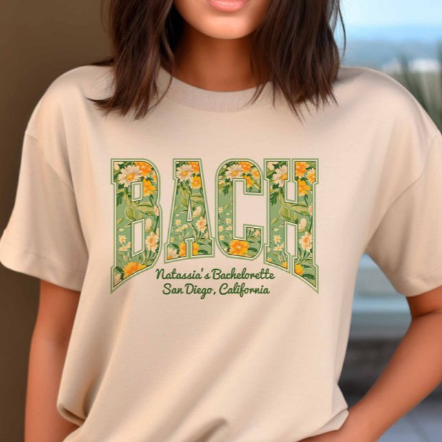 Bach Party Retro Varsity Bridesmaid T-Shirt (Retro Bach TShirt)