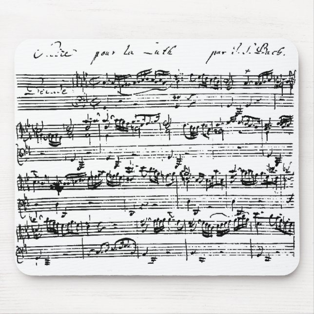 Bach score mousepad (Front)