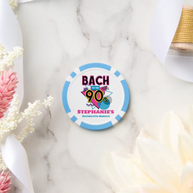 Bach to the 90s Bachelorette Party Poker Chips (Wedding)