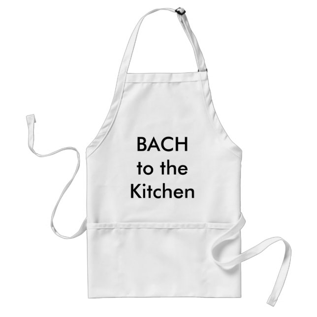 Bach To the Kitchen Apron (Front)
