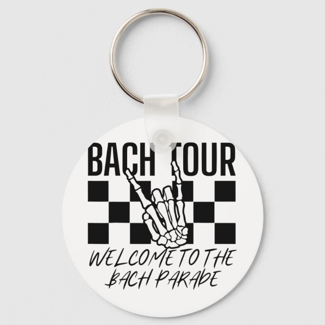 Bach Tour Welcome To The Bach Parade Gothic Bachel Keychain (Front)