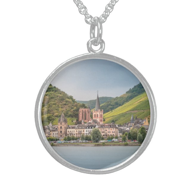 Bacharach am Rhein - Germany Sterling Silver Necklace (Front)