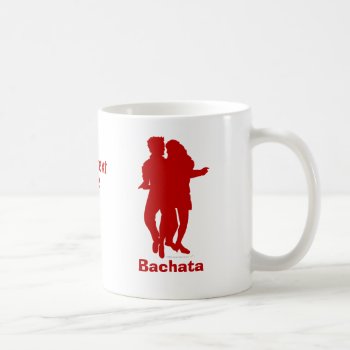 Bachata Bachata Dancers Silhouette Custom Coffee Mug by alinaspencil at Zazzle