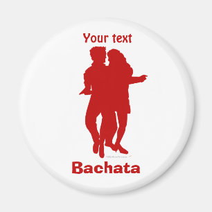 Bachata Bachata Dancers Silhouette Custom Magnet