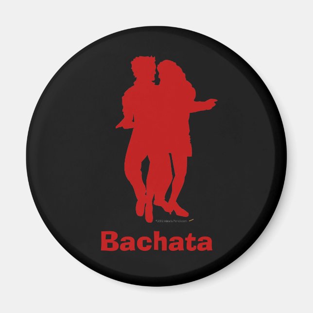 Bachata Bachata Dancers Silhouette Custom Magnet (Front)