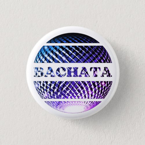 Bachata dancer disco ball  button