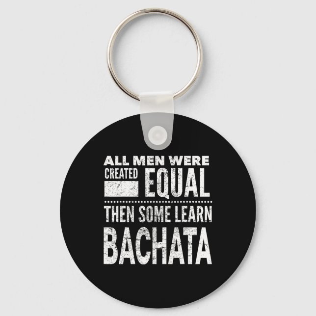 Bachata Dancing Latin Lover Dancers Fun Men Dance  Keychain (Front)