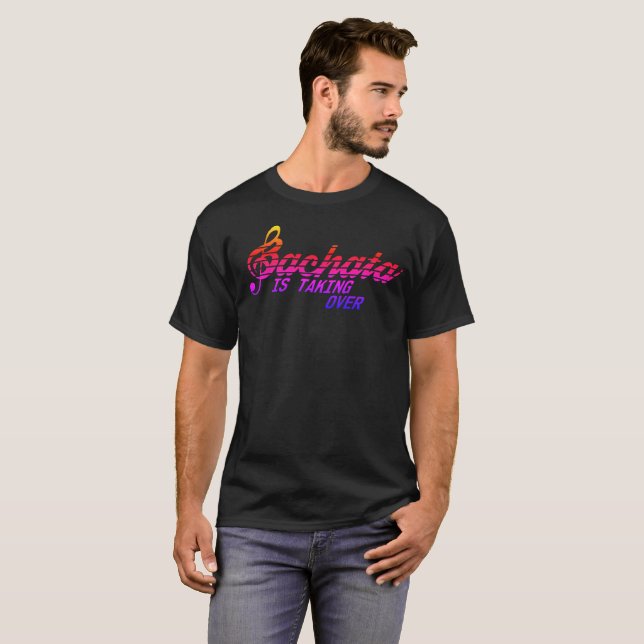 Bachata Is Taking Over Men American Apparel Fine T-Shirt (Front Full)